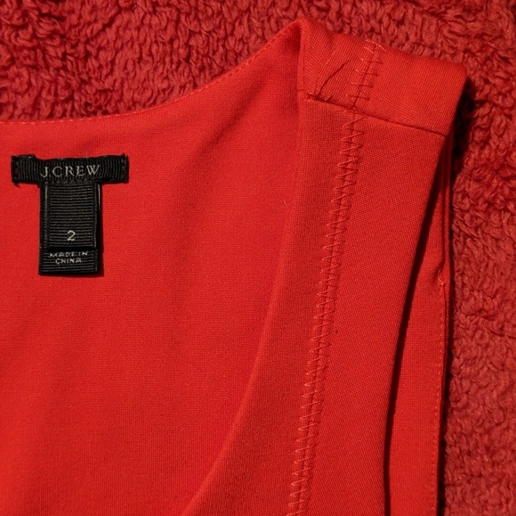 J.Crew Red Pleated Dress - Picture 4 of 4